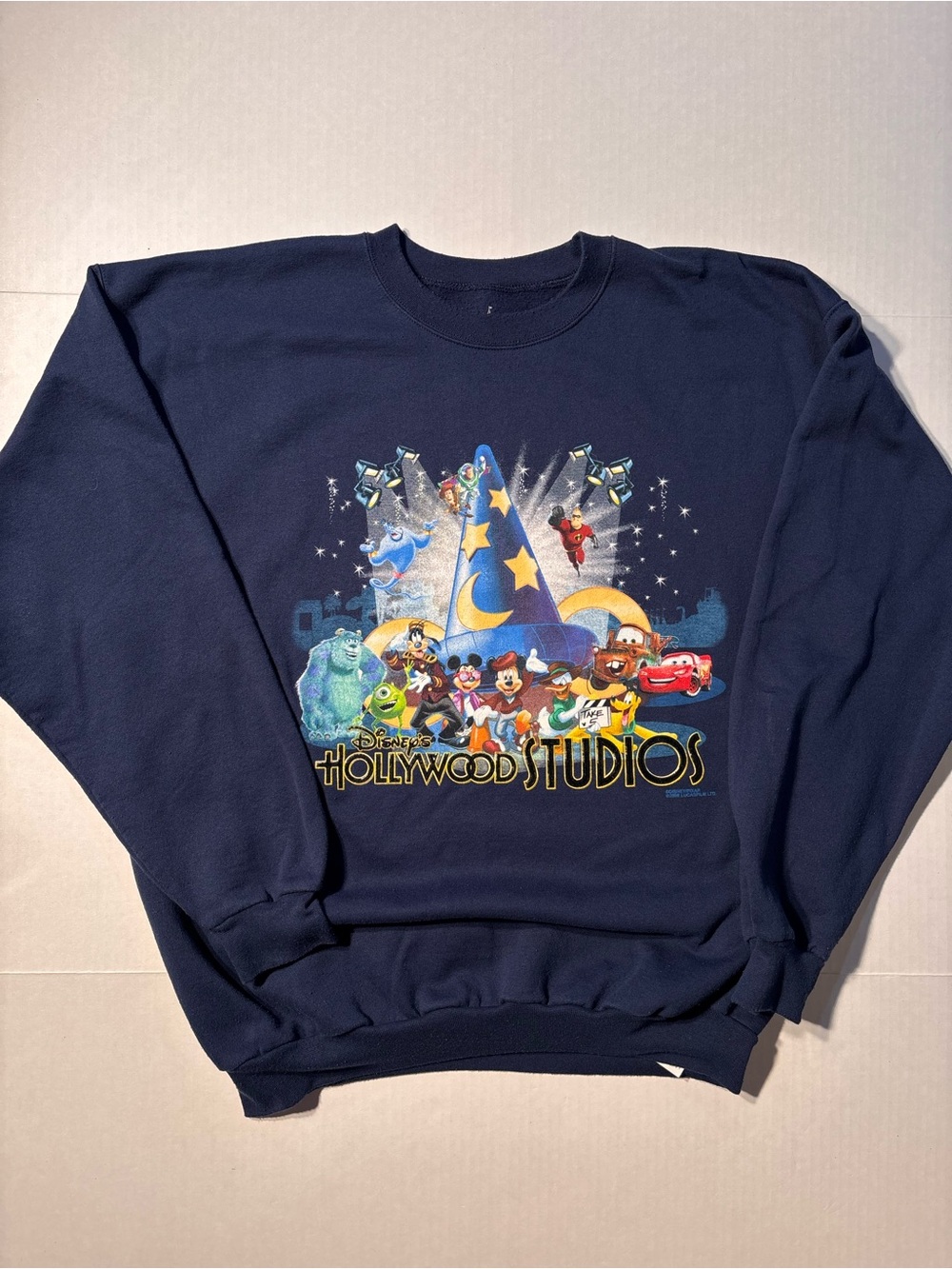 Vtg Disney World Hollywood Studios Pixar Cartoon Graphic Crewneck Sweatshirt XL